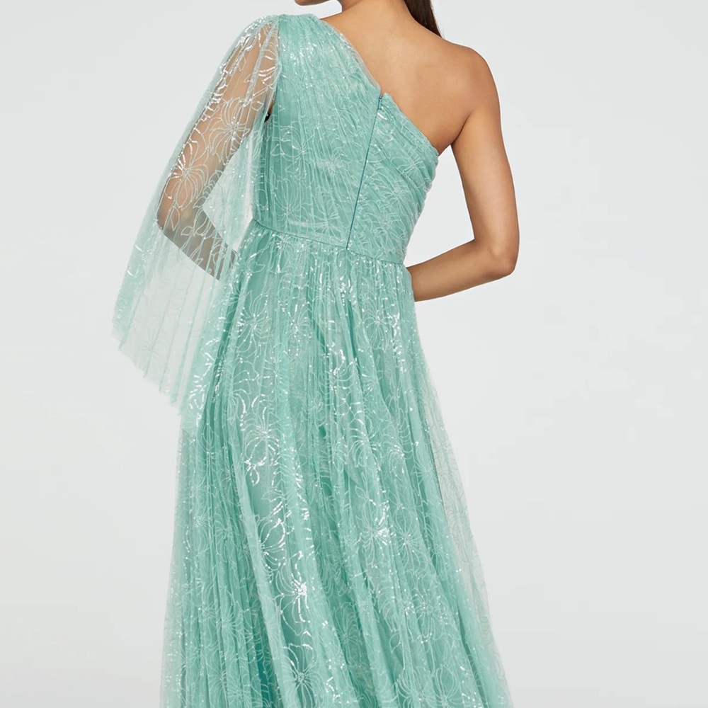 THEIA Carol One Shoulder Gown NWT 6 - Picture 4 of 9